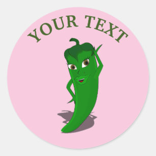 Pegatina Redonda Fiesta Rosa de Despedida de Soltera con Diva del P