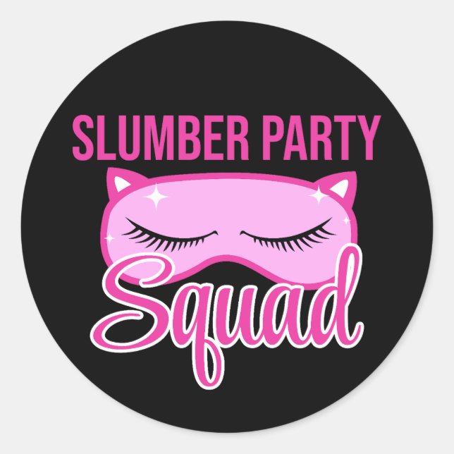 Pegatina Redonda Fiesta Slumber Fiesta Squad Pajama (Anverso)