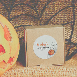 Pegatina Redonda Fiesta traviesa Halloween Cumpleaños Favor