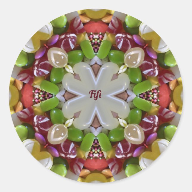 PEGATINA REDONDA FIFI ~ CÁNDALO DEL ESTE ~ (Anverso)