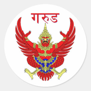 Pegatina Redonda Figura mítica del Tahi