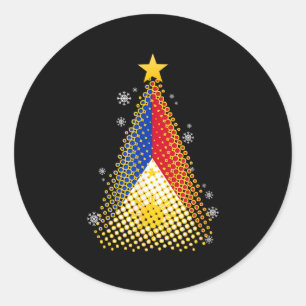 Pegatina Redonda Filipinas Pilipinas Navidades filipinos Parol Xma