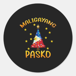 Pegatina Redonda Filipinas Pilipinas Navidades filipinos Parol Xma