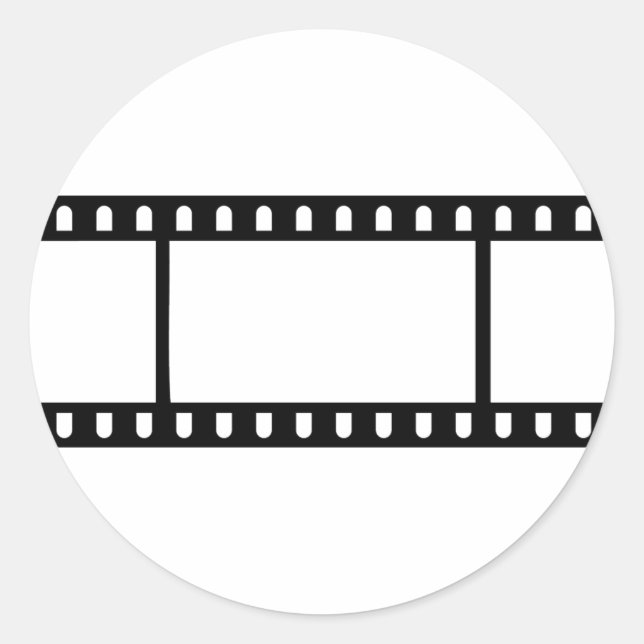 Pegatina Redonda Film Flick (Anverso)