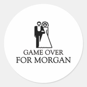 Pegatina Redonda Fin del juego para Morgan