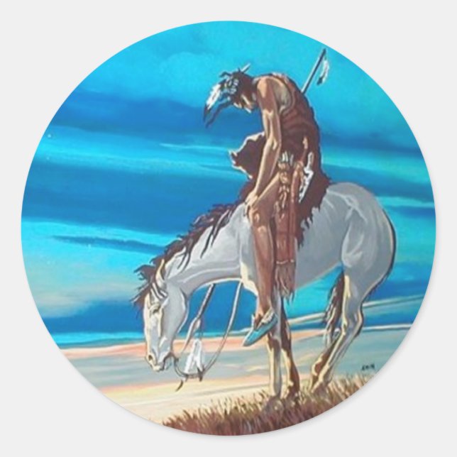 Pegatina Redonda fin del rastro (Anverso)