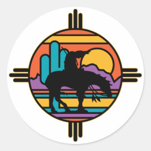 Pegatina Redonda Fin del sendero