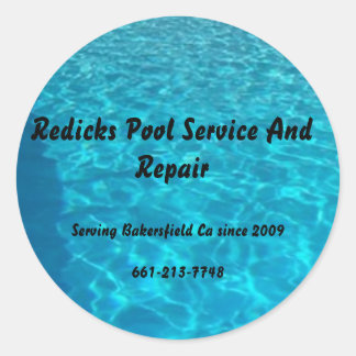 Pegatina Redonda Final_pool, Redicks Pool Service And Reparation, S