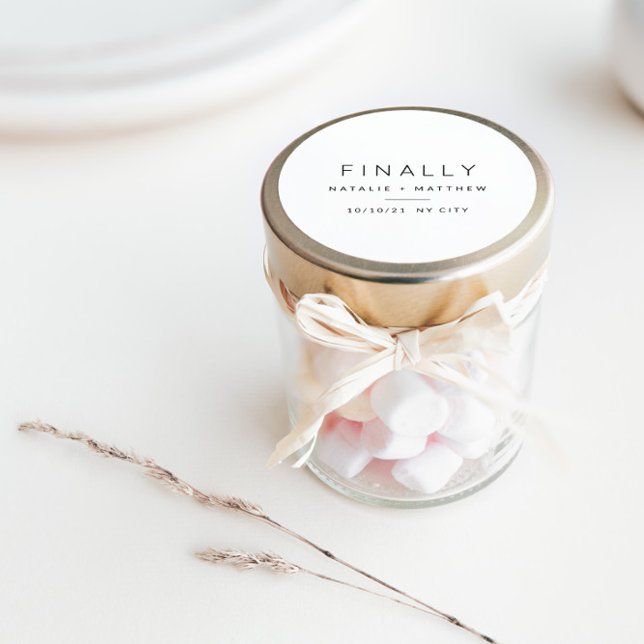 Pegatina Redonda Finalmente, guarda la fecha (Subido por el creador)