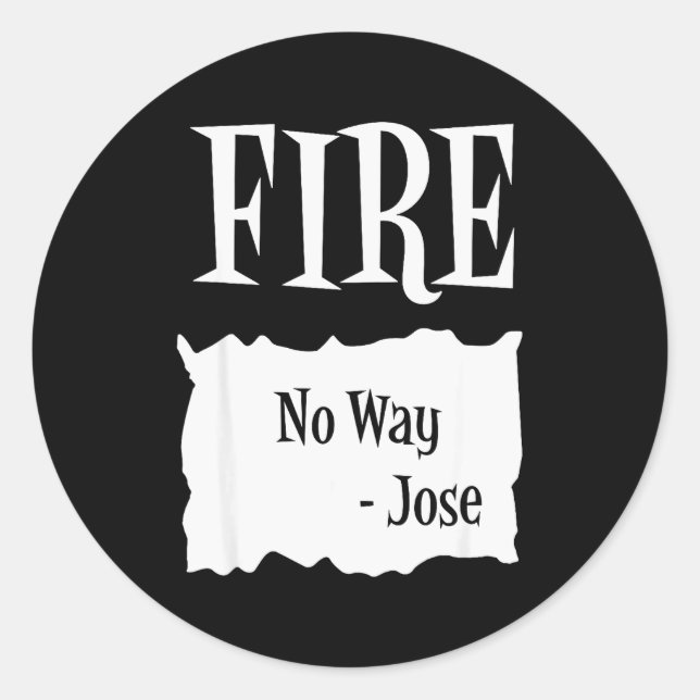 Pegatina Redonda Fire - Hot Packet Halloween Taco Costume  (Anverso)