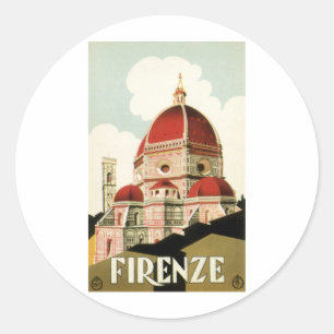 Pegatina Redonda Firenze
