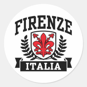 Pegatina Redonda Firenze Italia