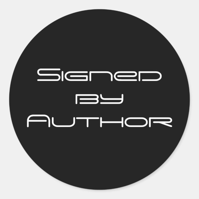 Pegatina Redonda Firmado por Pegatinas Autores (Anverso)