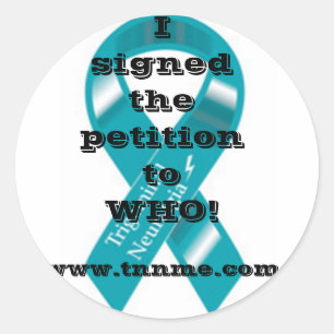 Pegatina Redonda Firmé la petición pegatinas...