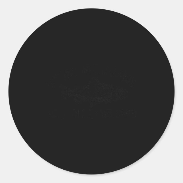 Pegatina Redonda Fish Around Find Trout, Funny Fisherman Fishing Jo (Anverso)