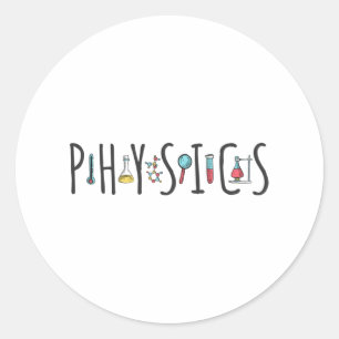 Pegatina Redonda Física