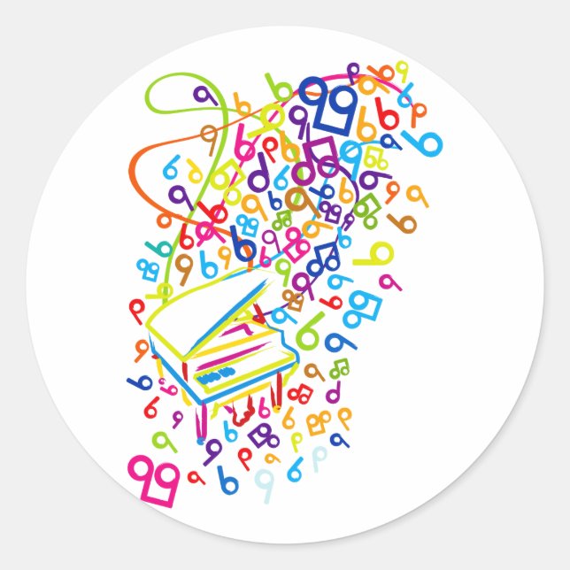 Pegatina Redonda Flabby_Expression (Anverso)