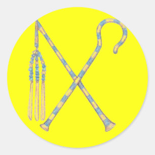 Pegatina Redonda Flail and Crook