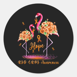 Pegatina Redonda Flamingo Rsd Crps Conciencia 1