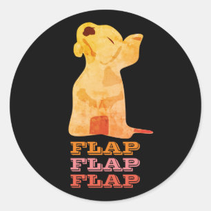 Pegatina Redonda Flap Flap
