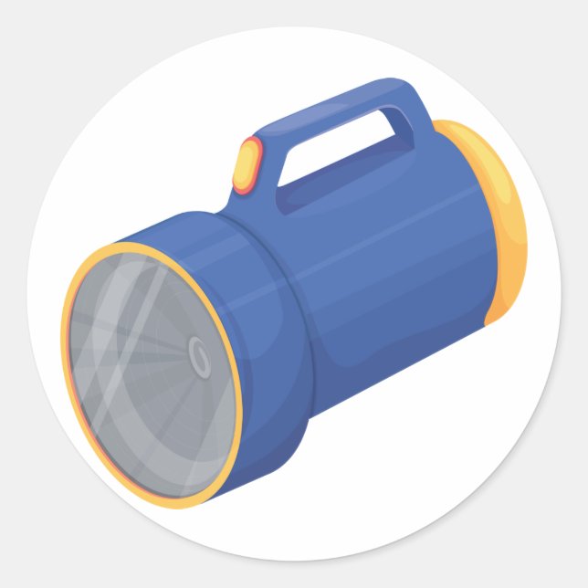 Pegatina Redonda Flashlight (Anverso)
