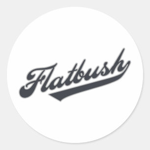 Pegatina Redonda Flatbush