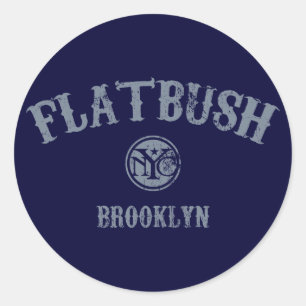Pegatina Redonda Flatbush