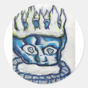 Pegatina Redonda FloatingKing