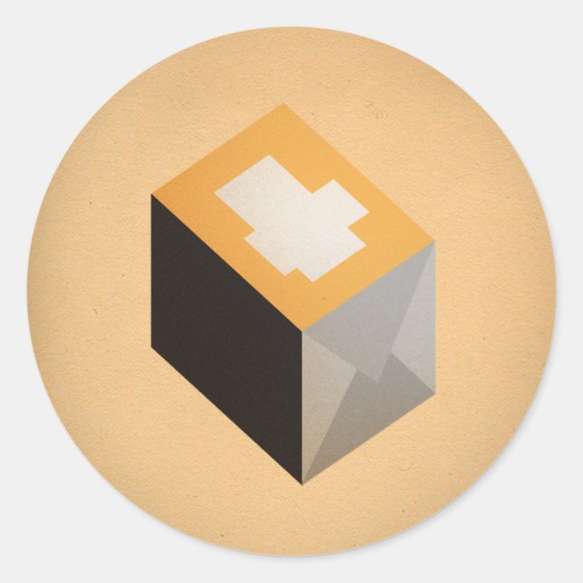 Pegatina Redonda FLomm Power Gib: ¡EL PAQUETE! (Anverso)