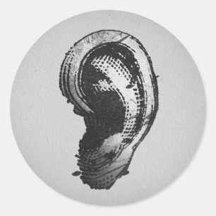 Pegatina Redonda FLomm Villains: ¡OJO!