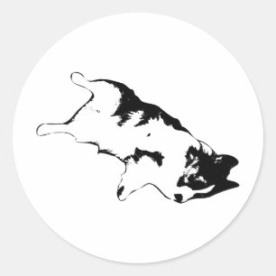 Pegatina Redonda Flop Life