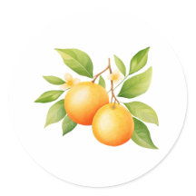 Flor de Acuarela Naranja