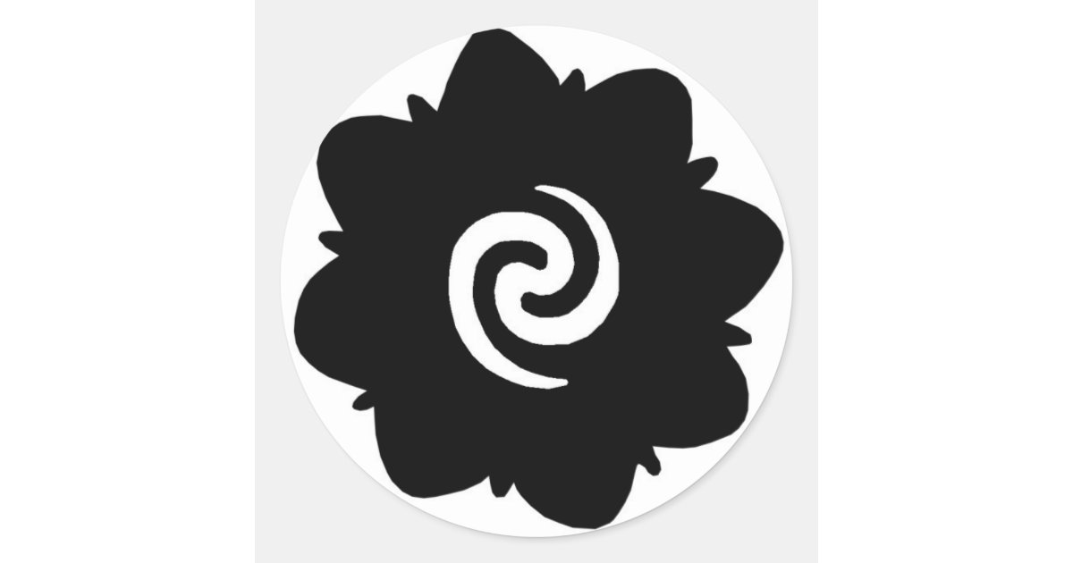 Pegatina Redonda Flor De Borneo Zazzle Es