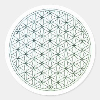 Pegatina Redonda Flor de la Vida Calca