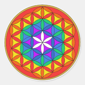 Pegatina Redonda Flor de la vida Chakra3.png