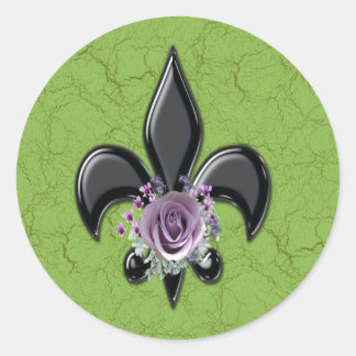 Pegatina Redonda Flor De Les 98