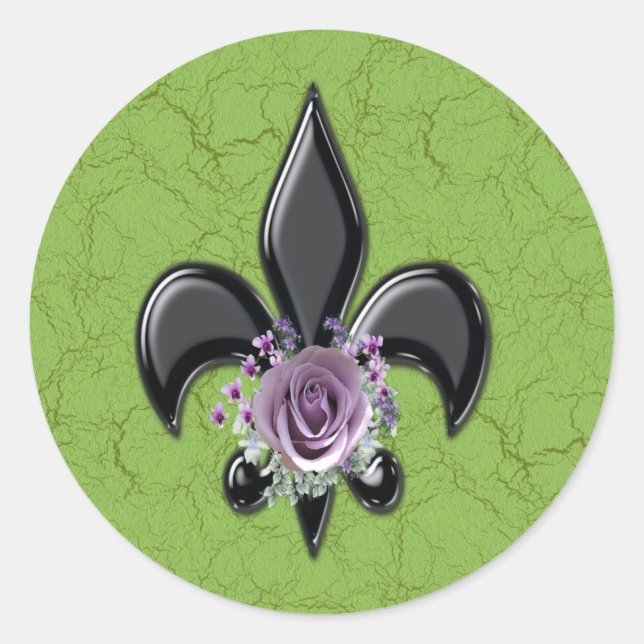 Pegatina Redonda Flor De Les 98 (Anverso)