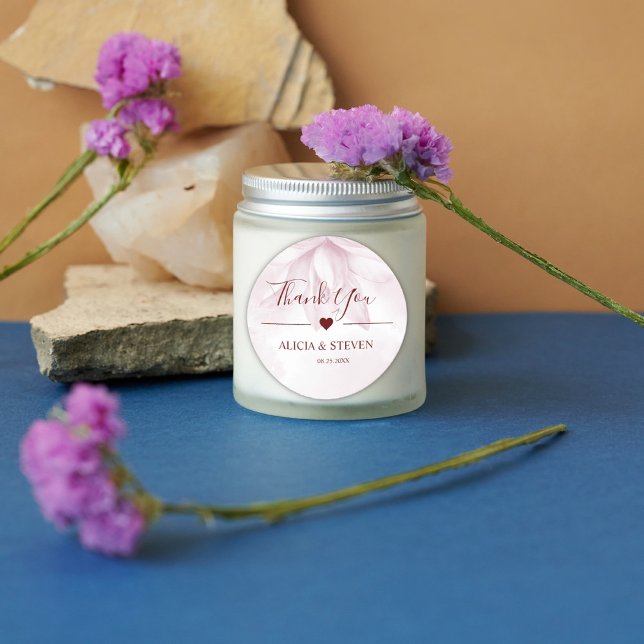 Pegatina Redonda Flor de magnolia etérea, gracias (Subido por el creador)