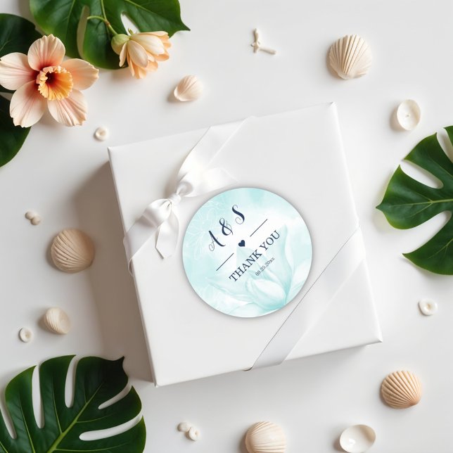 Pegatina Redonda Flor de Magnolia Etérea, Gracias (Subido por el creador)