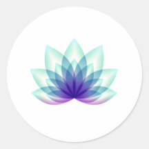 Flor verde azul Lotus