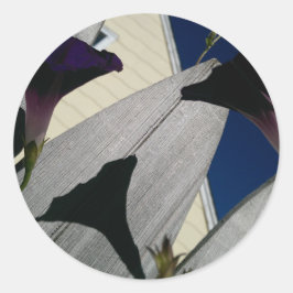 Pegatina Redonda Floral