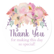 Floral acuarela Gracias Por Favor