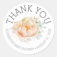 Floral Baby Shower Gracias