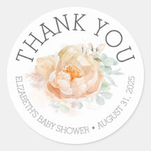 Floral Baby Shower Gracias