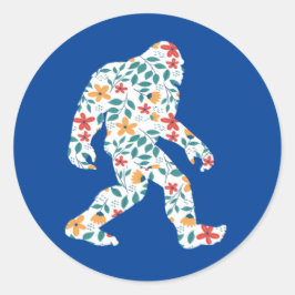 PEGATINA REDONDA FLORAL BIGFOOT