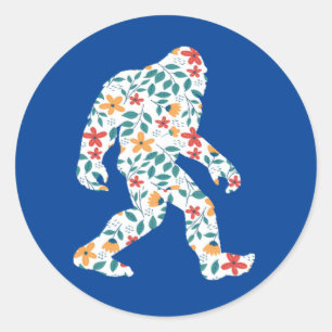 PEGATINA REDONDA FLORAL BIGFOOT