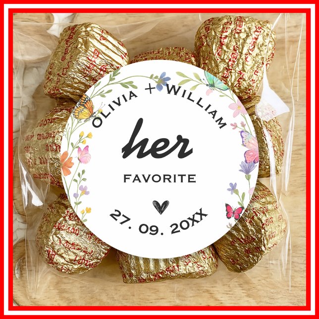Pegatina Redonda Floral Boho Wildflowers su favorita su favorita (Subido por el creador)