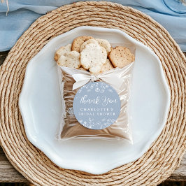 Pegatina Redonda Floral Botanical Bridal Shower