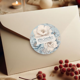 Pegatina Redonda Floral Design Event Planner Promotional Business