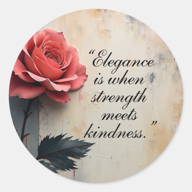 Pegatina Redonda Floral Galore  (Anverso)